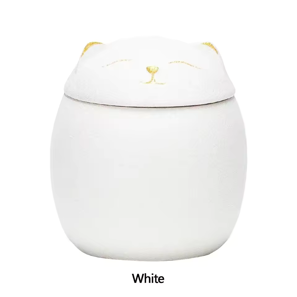 Cat Shape Pet Ceramic Canister